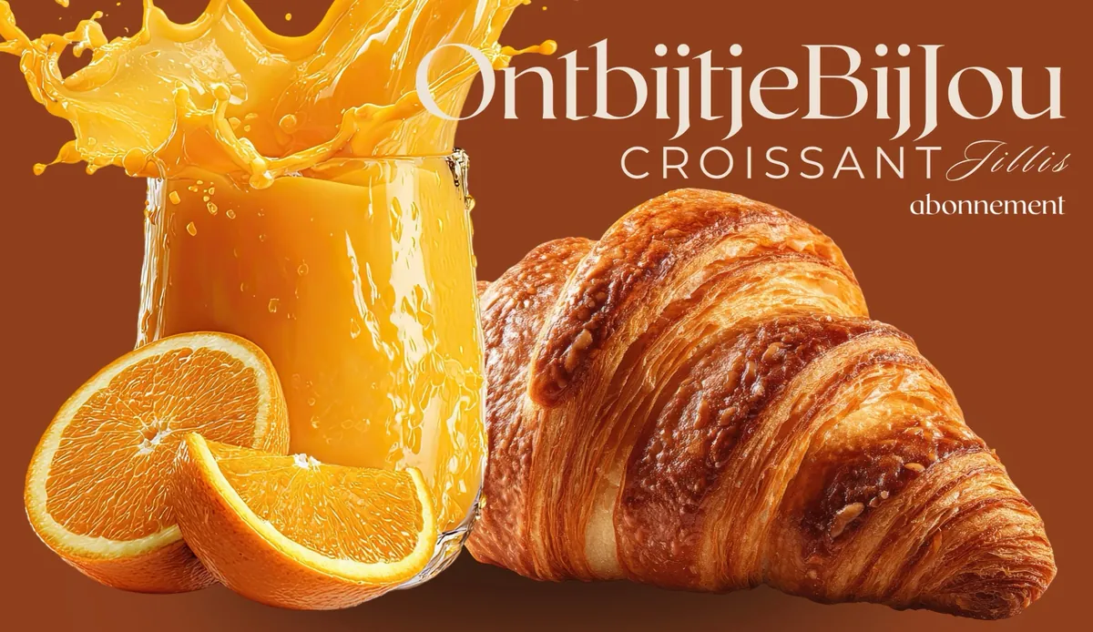 Croissant Jillis Ontbijt met croissant en jus d'orange
